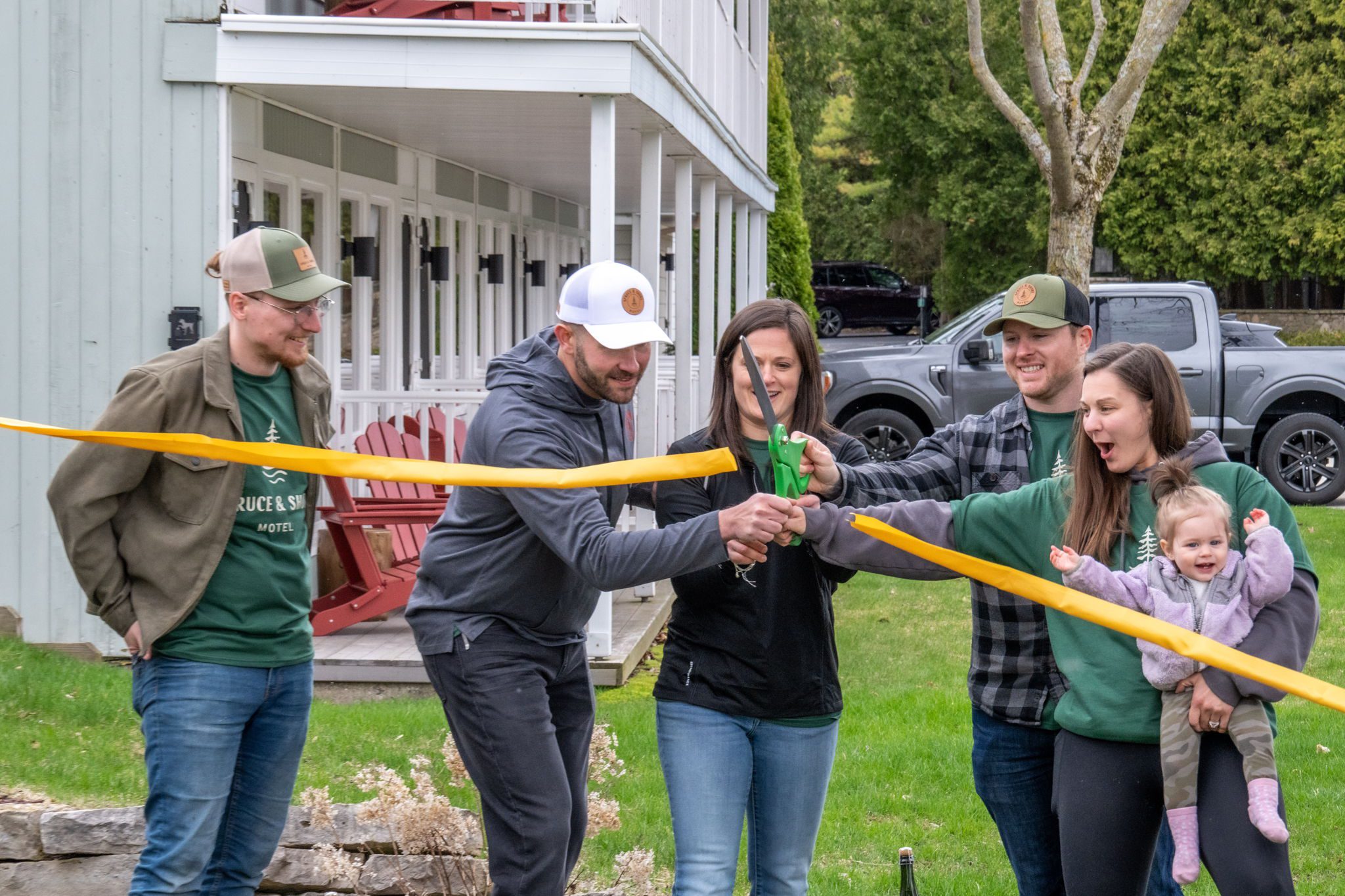 Grand opening at Spruce & Shore Motel in Fish Creek, WI