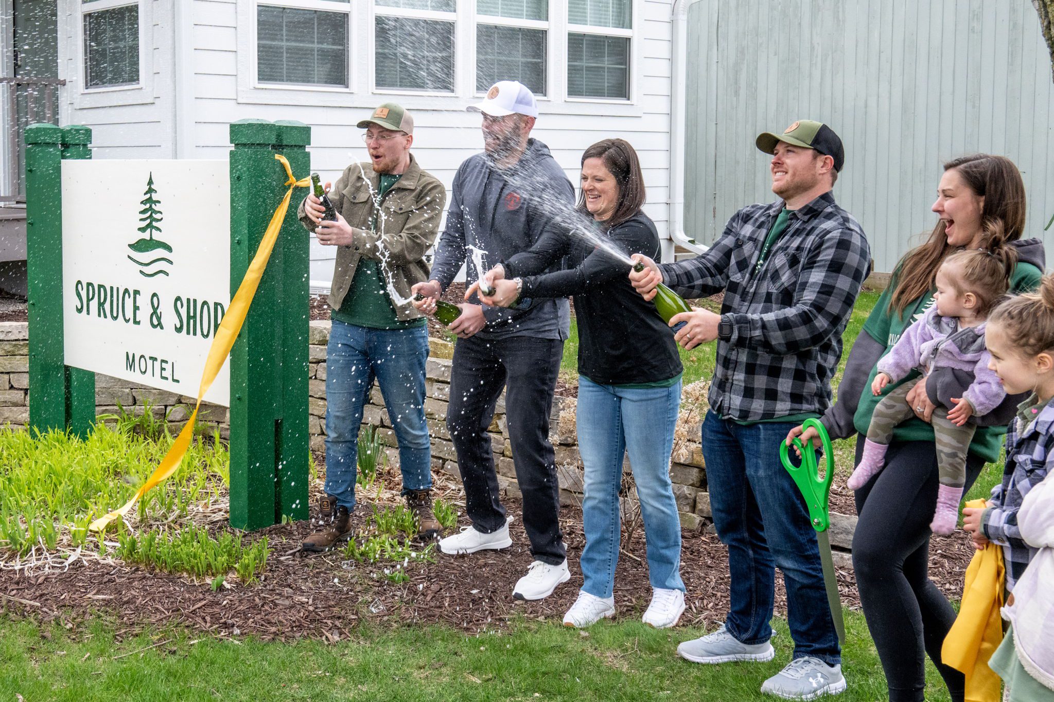 Grand opening at Spruce & Shore Motel in Fish Creek, WI